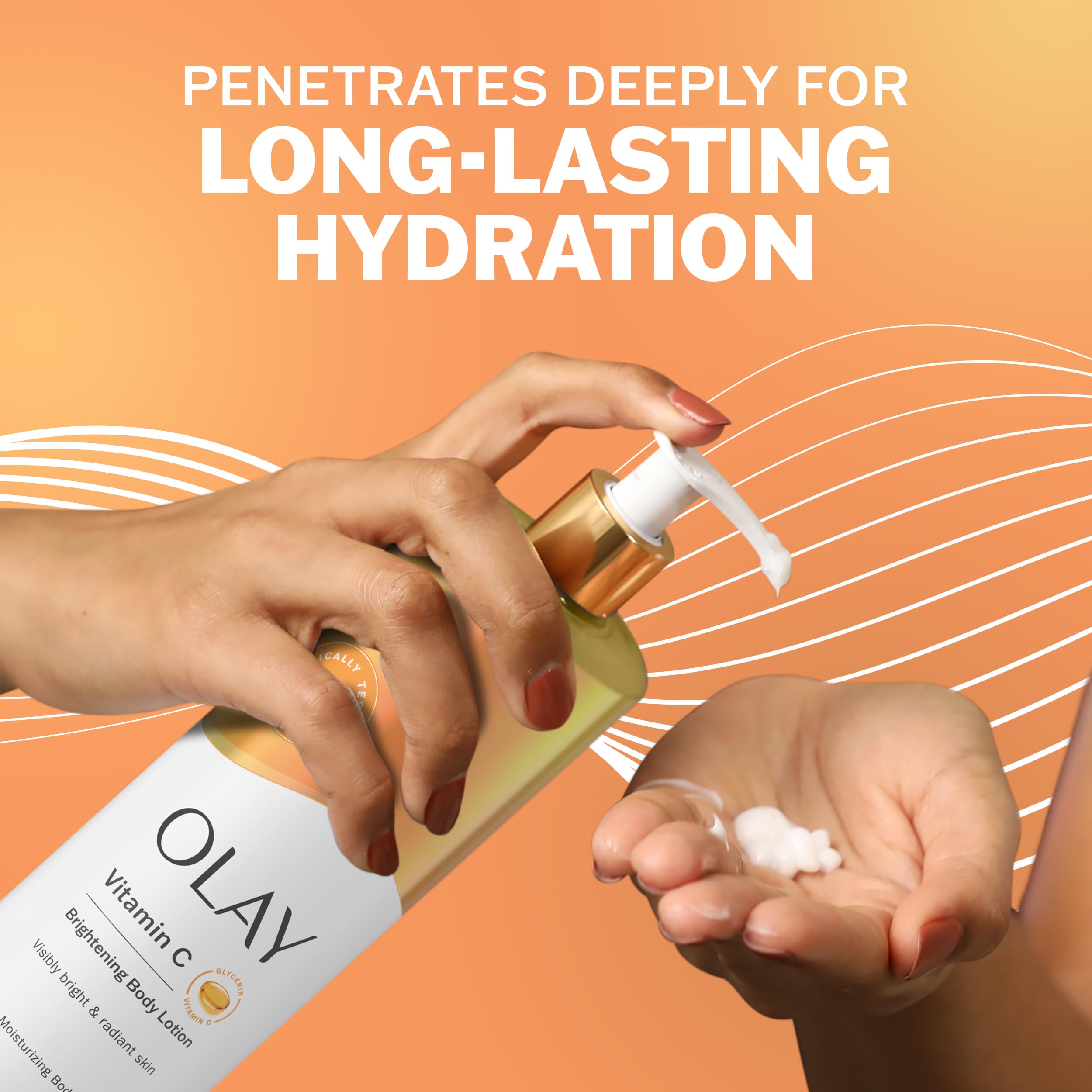 Buy now Olay Body Lotion for Women, Brightening with Vitamin C Serum, Visibly Bright & Radiant Skin, 24hr Moisture & Hydration, Fast Absorbing Formula, Vitamin B3 Complex, For All Skin Types, 17 fl oz at indiglob india