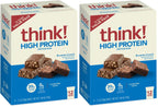 Buy now think! Protein Bars, High Protein Snacks, Gluten Free, Kosher Friendly, Creamy Peanut Butter, Nutrition Bars, 2.1 Oz per Bar, 12 Count (Packaging May Vary) at indiglob india