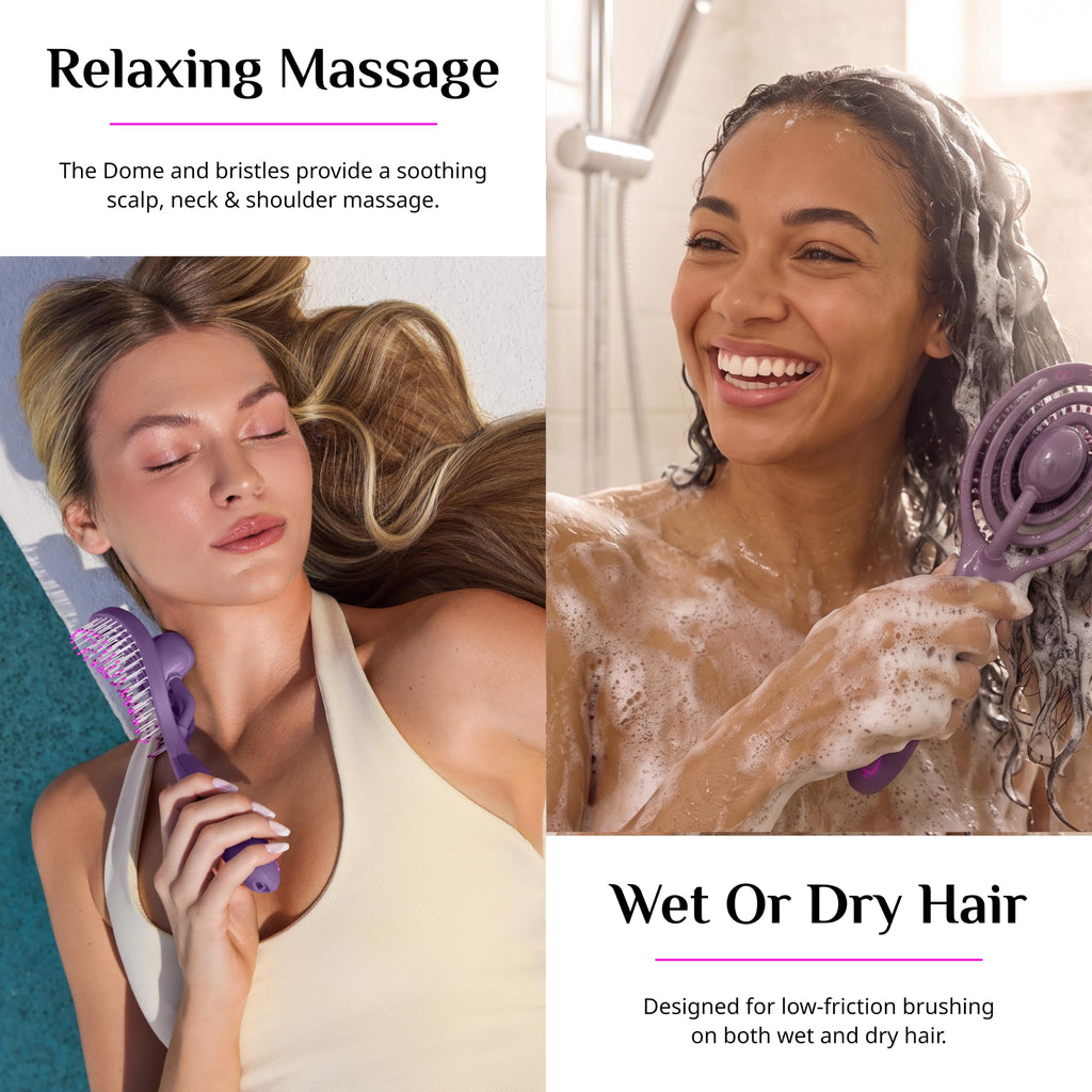 OO!brush Detangling Hair Brush, Wet & Dry, For All Hair Types