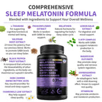 12-in-1 Melatonin Sleep Capsules - 10mg Melatonin Extra Strength with Magnesium and Balanced Blend of Ashwagandha, GABA, Chamomile Extract, L-Theanine & Valerian Root 10:1 Extract (90ct, Pack of 2)