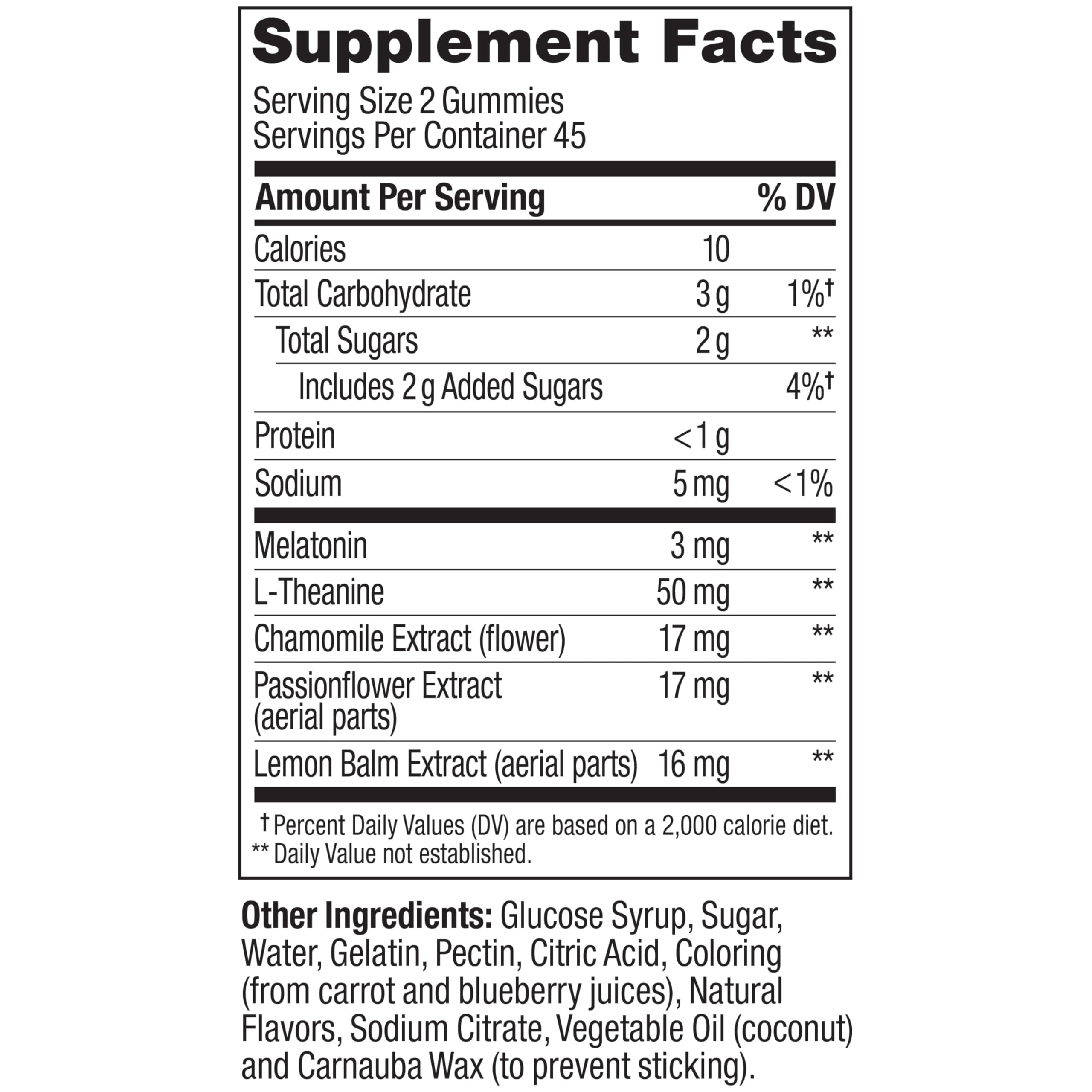 OLLY Sleep Support Gummy Supplement,* 3 mg Melatonin, L-Theanine - 90 Count
