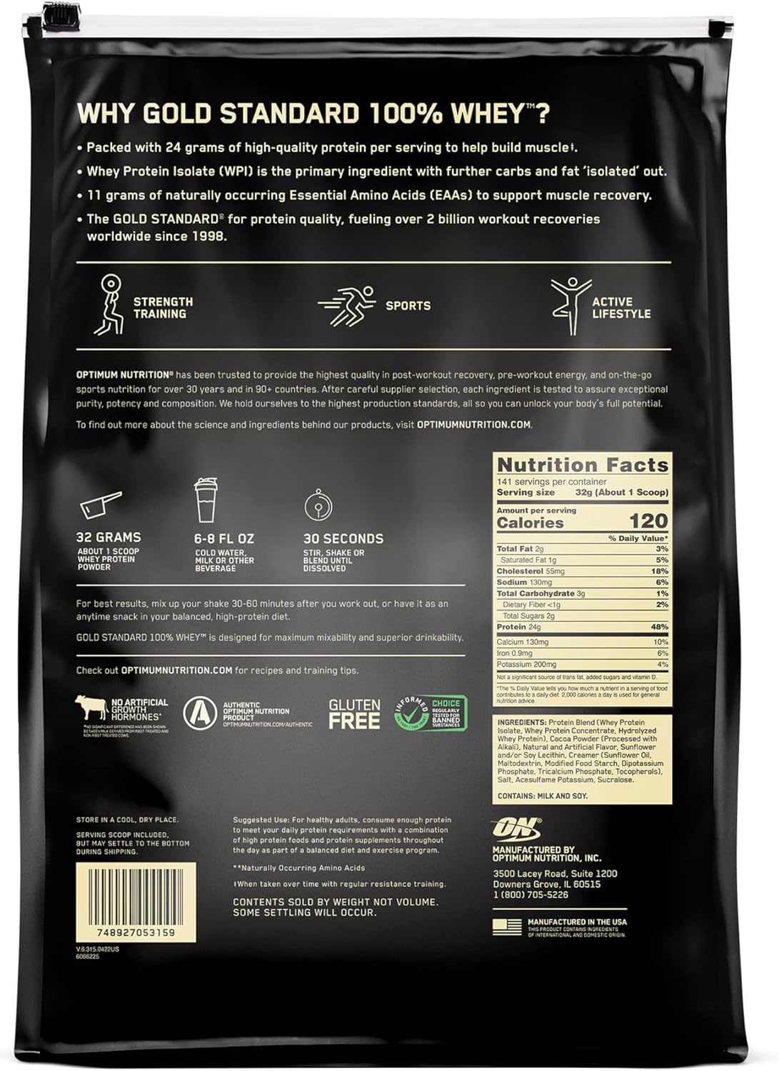 Buy now Optimum Nutrition Gold Standard 100% Whey Protein Powder, Extreme Milk Chocolate, 10 Pound (Packaging May Vary) at indiglob india