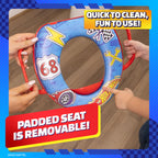 Buy now Hot Wheels Soft Potty Training Seat for Toilet with Storage Hook, Non-Slip Potty Ring with Splash Guard, Built-in Handles for Toddlers at indiglob india