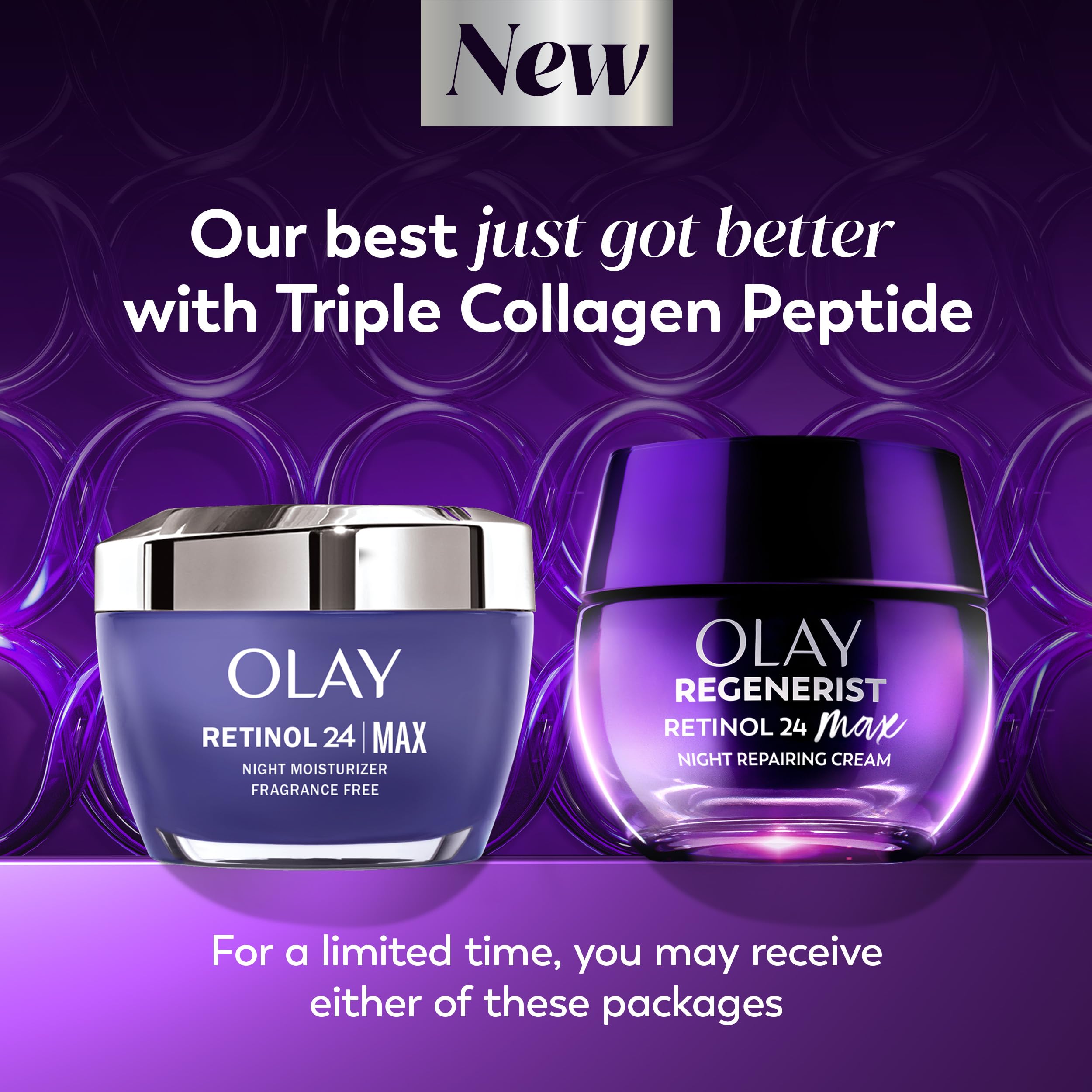 Buy now Olay Retinol Night Cream for Women, MAX, Anti-Aging Face Mousturizer, Fragrance-Free, Non Greasy - Anti-Wrinkle, Smooth Fine Lines, Hydrating Skin Care - Triple Collagen Cream, Niacinamide, 1.7oz at indiglob india