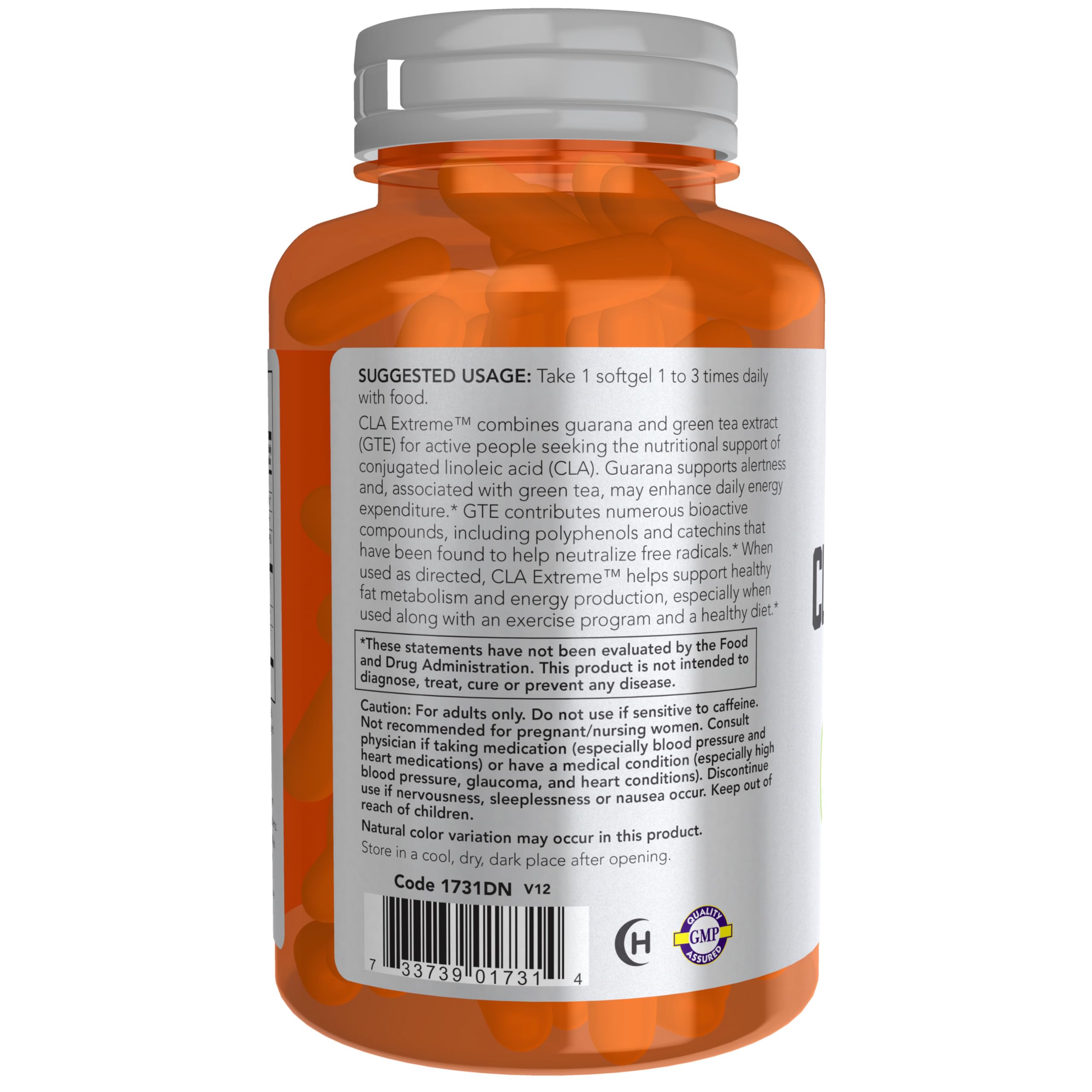 Buy now NOW Foods Sports Nutrition, CLA Extremeâ„¢ (Conjugated Linoleic Acid) With Guarana & Green Tea, 90 Softgels at indiglob india