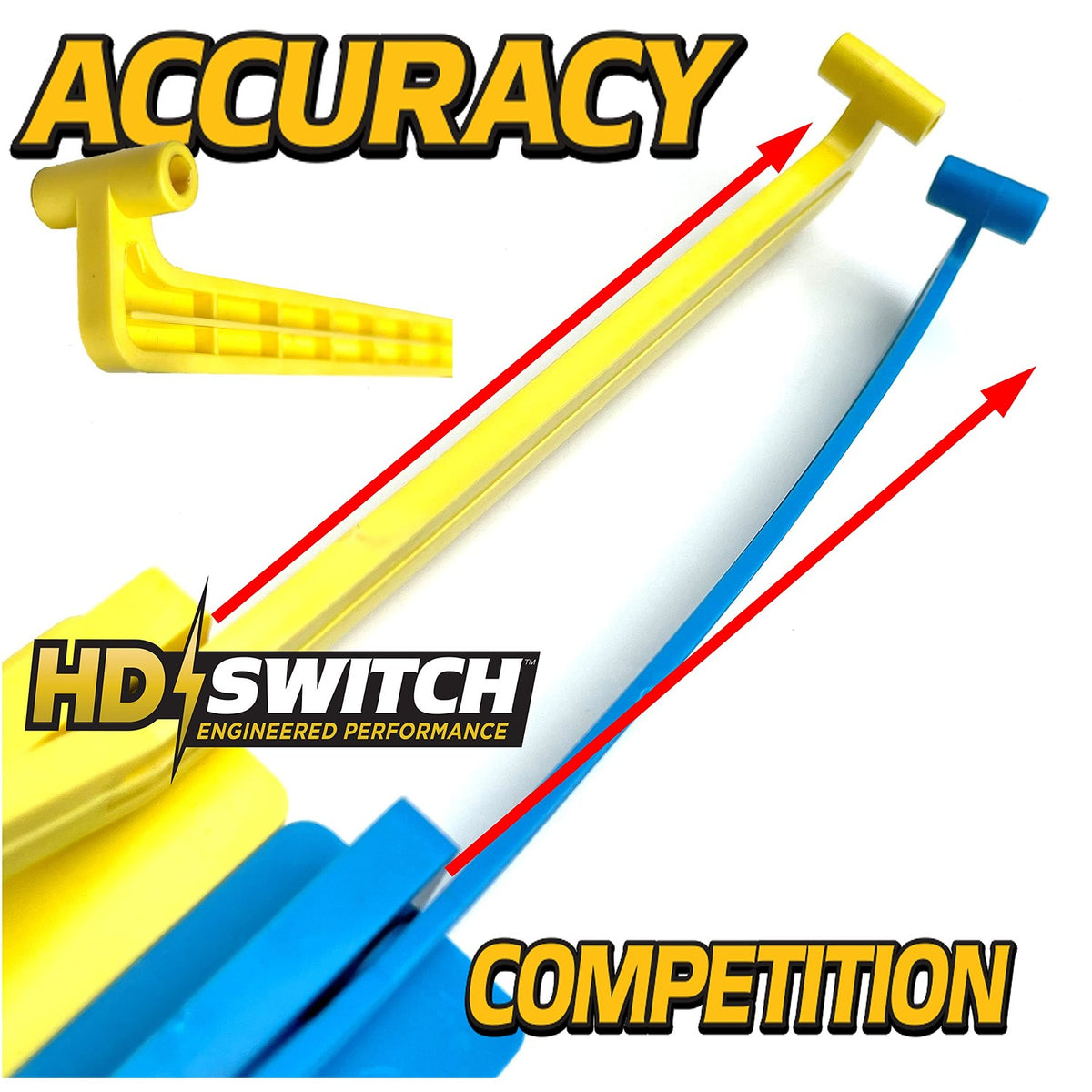 HD Switch Deck Leveler Gage w/NO-Flex Rigid Arm & Anti-TIP Extended Base