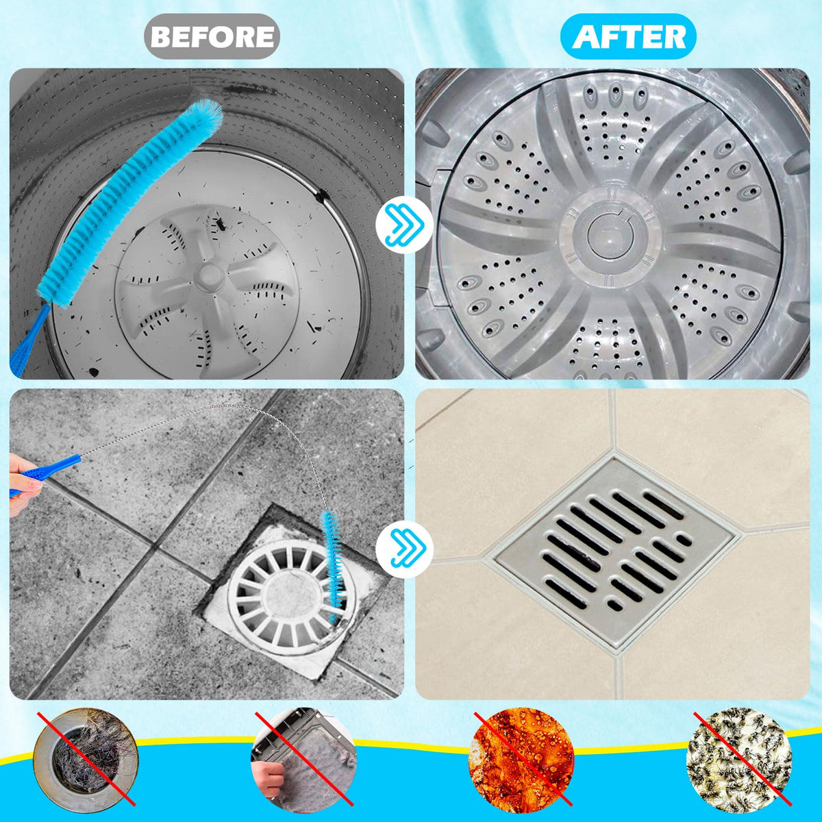 Dryer Vent Cleaner, Dryer Lint Brush Cleaning Tool Flexible Long Pipe
