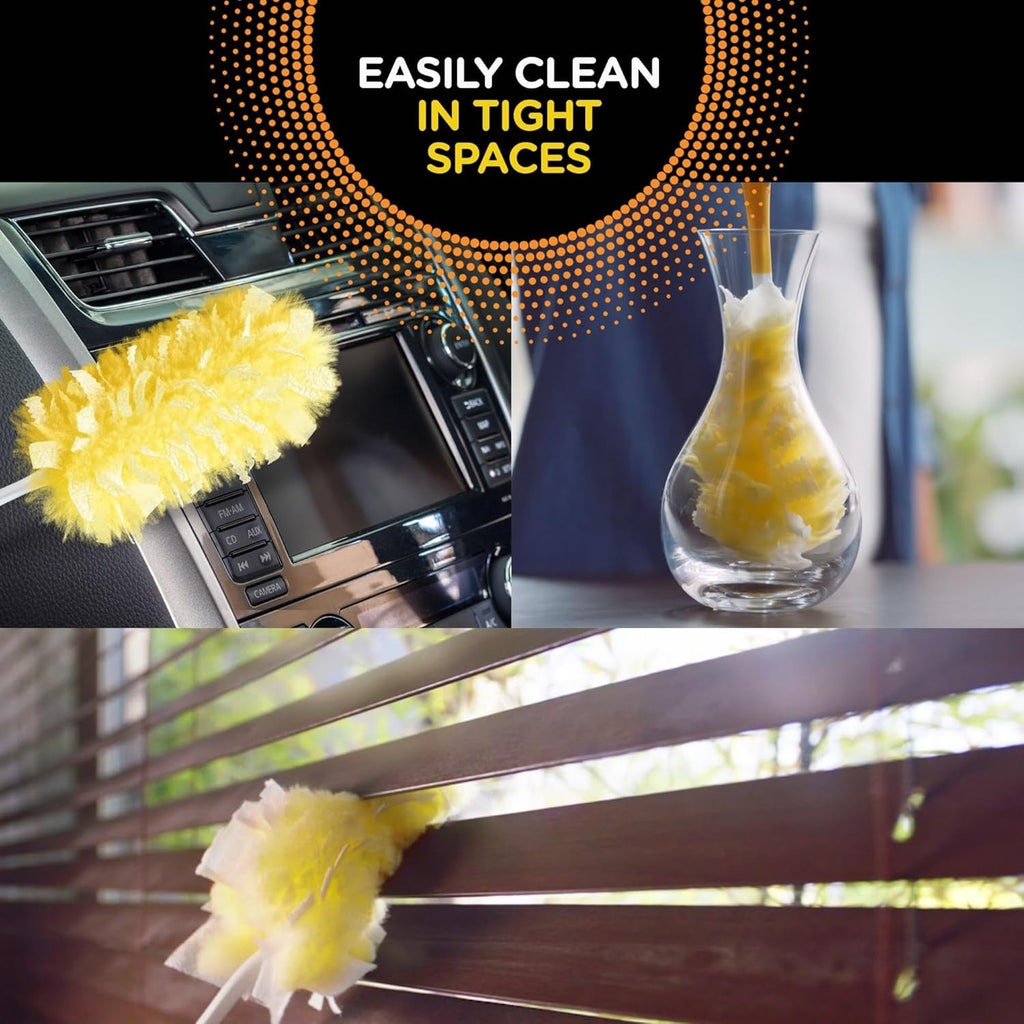 Buy now Swiffer 360 Dusters Extender Kit, 3 Unscented Dusters With Extendable handle (Packaging May Vary) 4 Piece Set at indiglob india