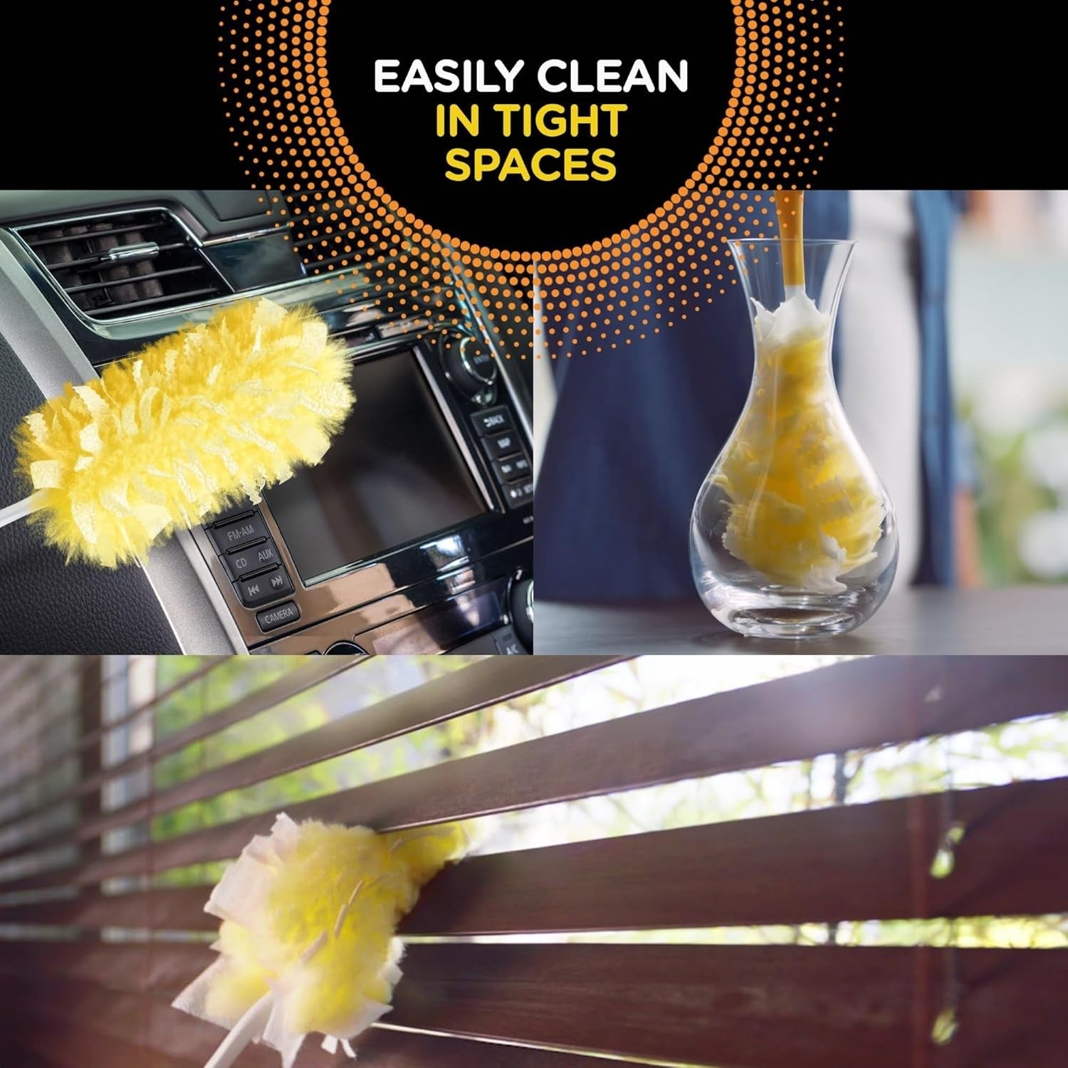 Buy now Swiffer 360 Dusters Extender Kit, 3 Unscented Dusters With Extendable handle (Packaging May Vary) 4 Piece Set at indiglob india