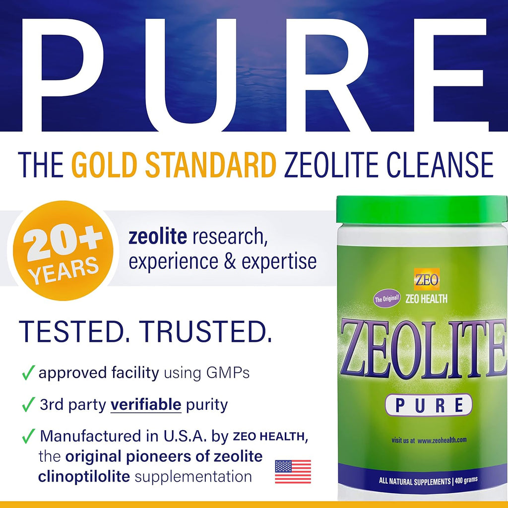 Buy now Zeolite Pure | Full Body Detox Cleanse for Women, Men, Adults | Supports Energy, Gut Health, Mental Clarity, & Optimal Inflammation Response | The Original Zeolite Powder (400 Servings) at indiglob india