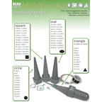 Buy now The Beadsmith Mandrel 4X, Wire Wrapping Set, 4 Different Shapes, Oval, Square, Round and Triangle, Plus Interchangeable Handle, Metal Jewelry Forming and Shaping Tool at indiglob india