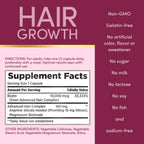 Nature's Bounty Optimal Solutions Hair Growth Vitamin Supplement, 30 Count