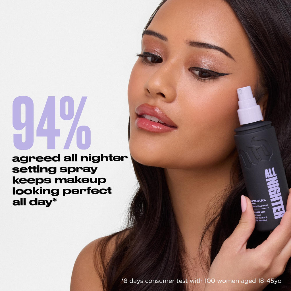 Urban Decay All Nighter Waterproof Makeup Setting Spray - Natural Finish | Up to 24HR Hold, Transfer-resistant Primer Setting Spray for Foundation, Sweat-resistant, Ultra-fine Hydrating Facial Mist