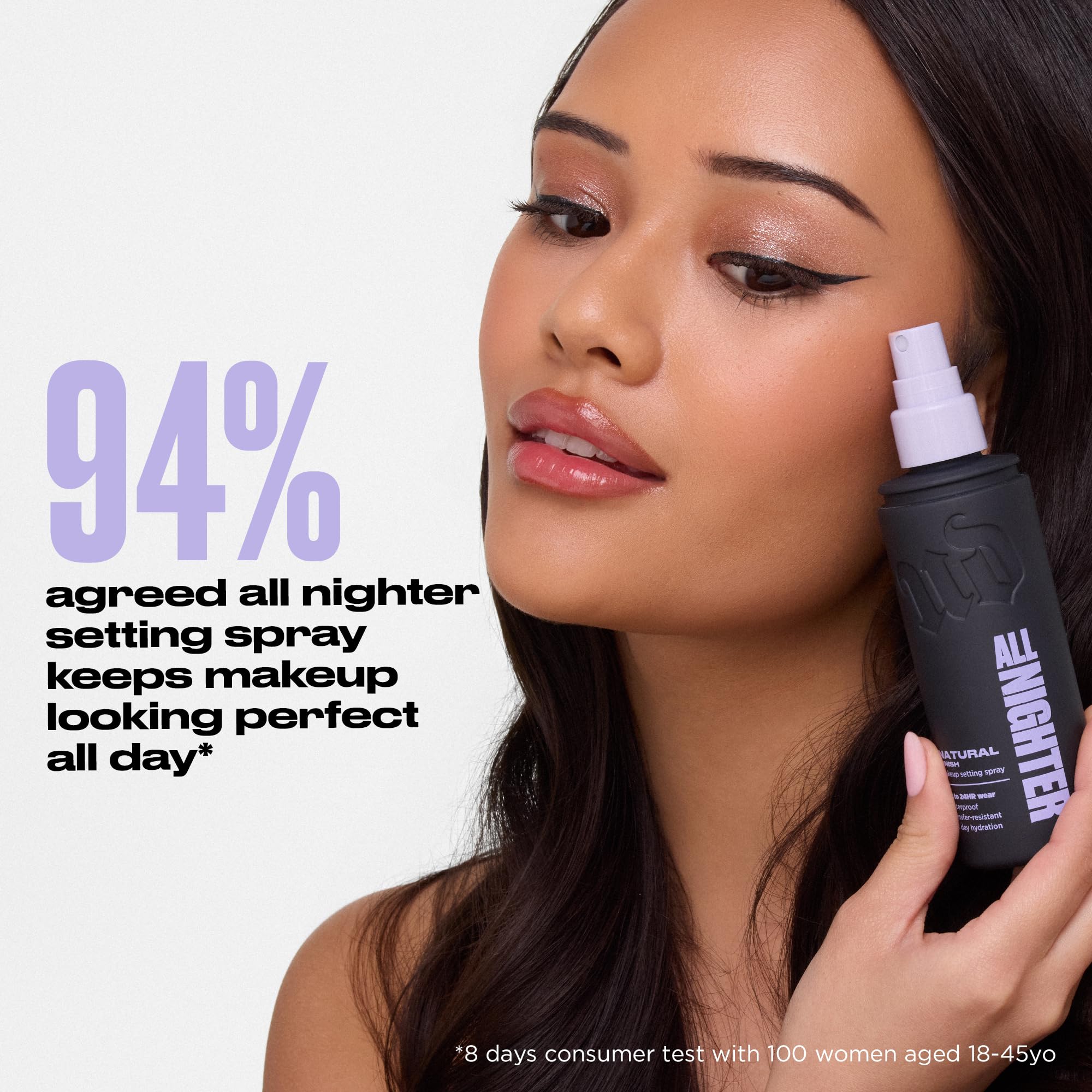 Urban Decay All Nighter Waterproof Makeup Setting Spray - Natural Finish | Up to 24HR Hold, Transfer-resistant Primer Setting Spray for Foundation, Sweat-resistant, Ultra-fine Hydrating Facial Mist