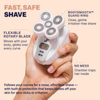 Freebird FlexSeries Electric Razor for Women - Silk Smooth Legs, Body Hair, & Pubic Shaver - for Private Area, Sensitive Skin, Bikini Trimmer