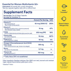Ritual Women's 50+ Multivitamin - 60 Capsules - 30 Servings | Key Essential Vitamins and Minerals to Support Menopause, Energy, Heart, Bone, Brain Health* - Folate, DHA - Vegan - Mint