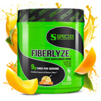 Species Nutrition Fiberlyze Fiber Supplement, Psyllium Based Soluble & Insoluble Fiber Powder for Healthy Colon, Digestive Functions (Fruit Punch, 30 Servings)
