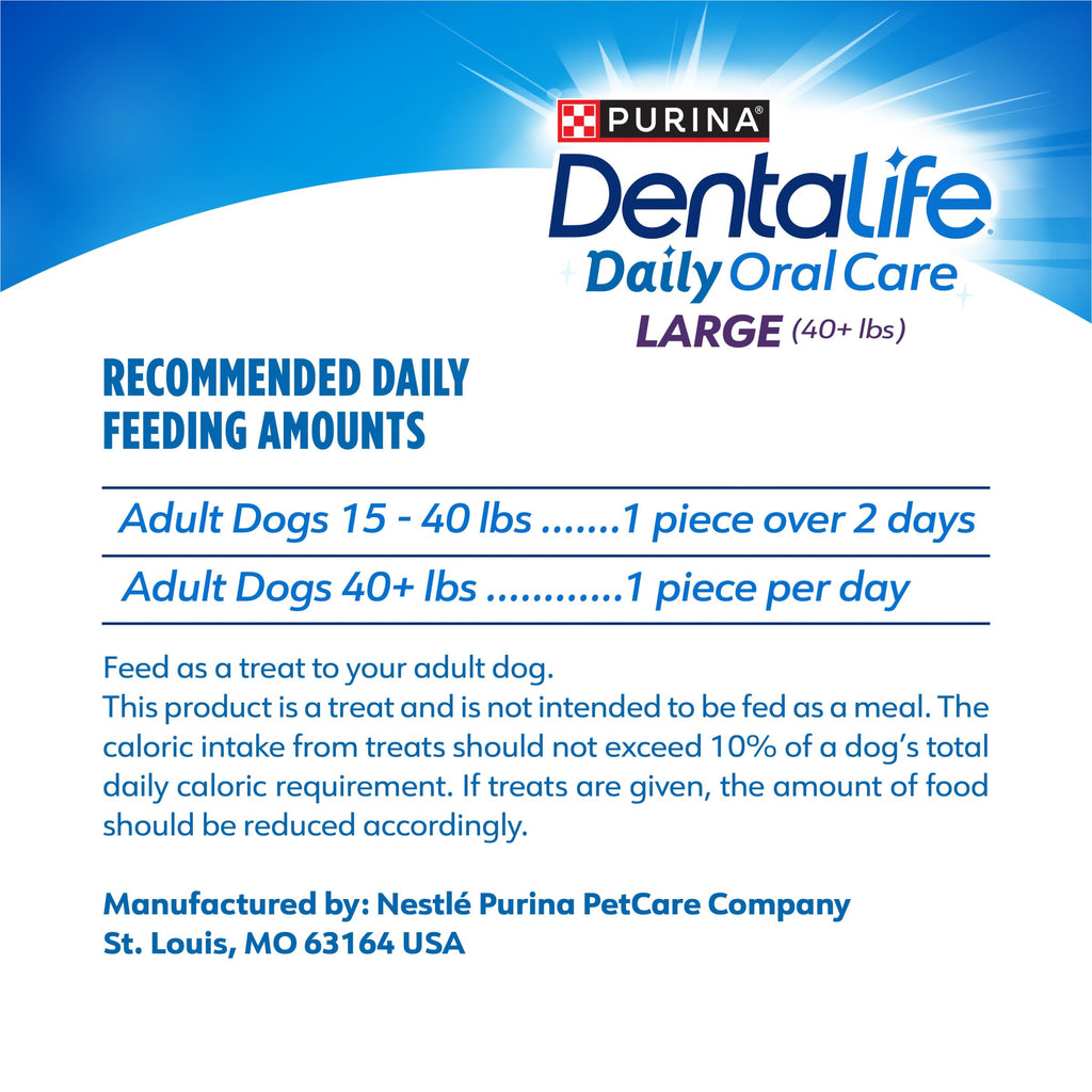 Dentalife Purina Daily Oral Care Dental Chews for Large Dogs - 90 ct.