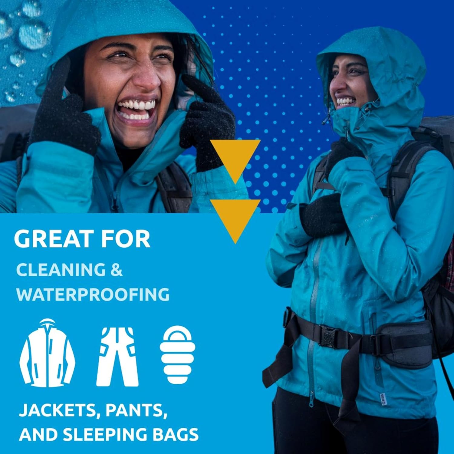 Buy now Nikwax Hardshell Cleaning & Waterproofing Duo-Pack at indiglob india