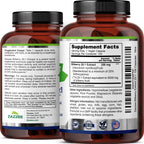 Zazzee Extra Strength Bilberry 20:1 Extract, 25% Anthocyanins, 100 Capsules