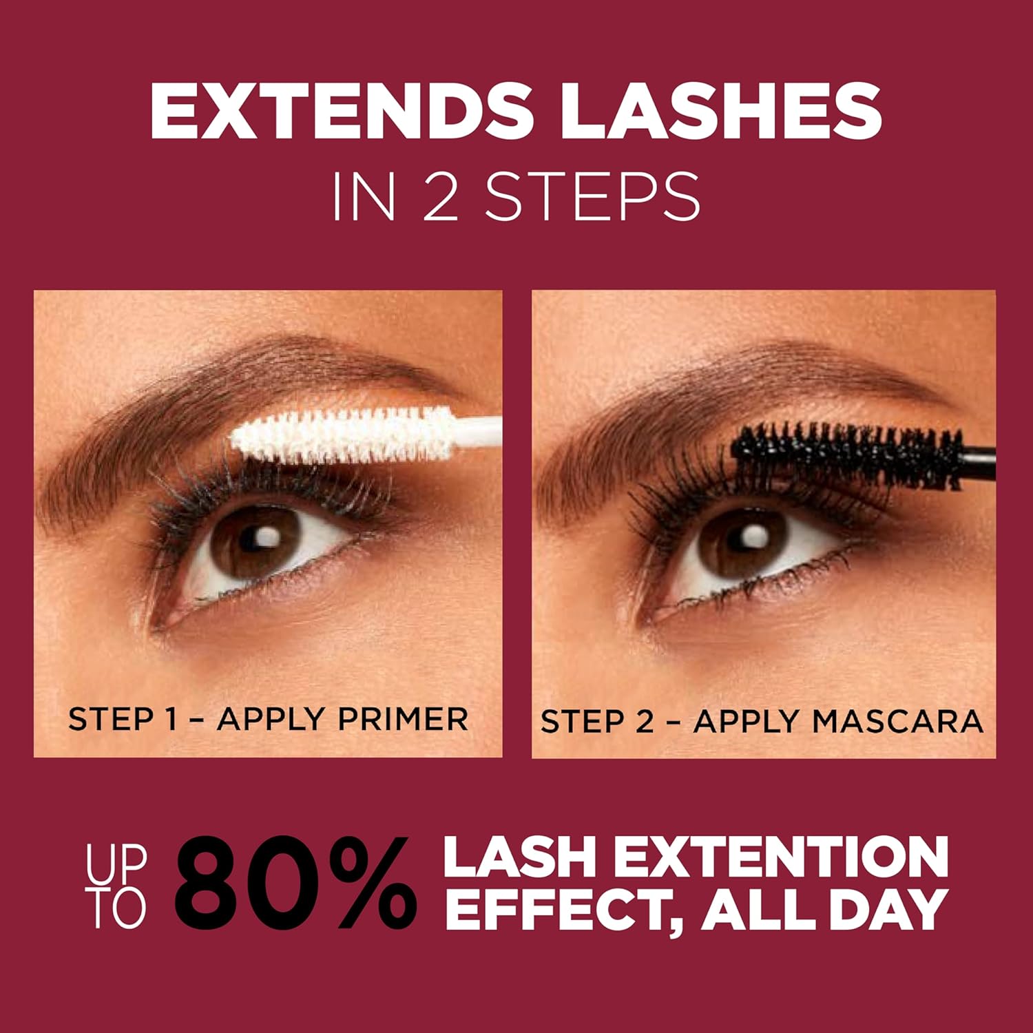 Buy now L'OrÃ©al Paris Double Extend Beauty Tubes Lengthening Mascara, Blackest Black, 0.33 fl. oz. at indiglob india