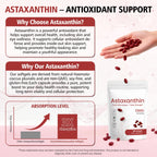 Astaxanthin 12mg Supplement, 180 Softgels, 6 Month Supply | Natural Antioxidant from Fresh Microalgae for Eye, Skin and Joint Health, Non-GMO, Gluten Free