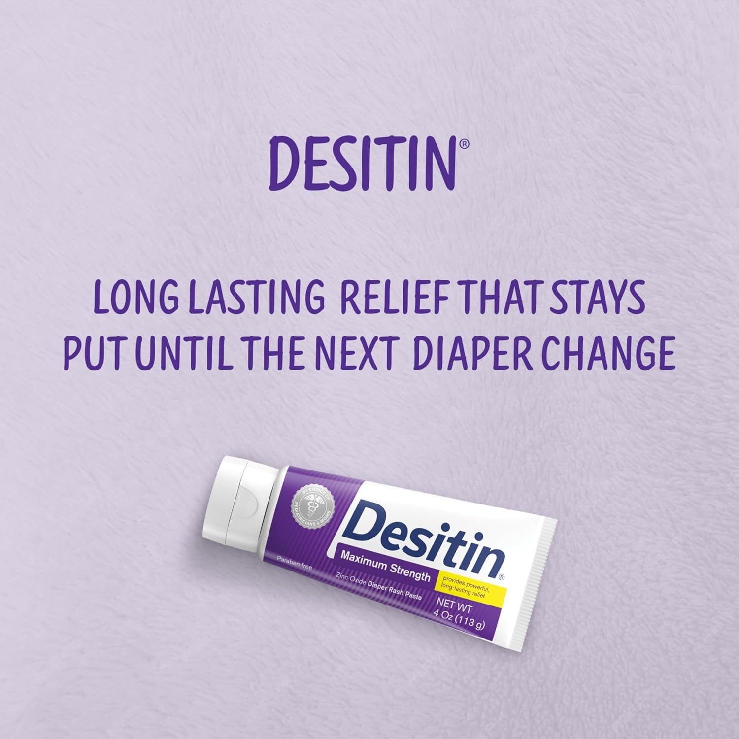 Buy now Desitin Maximum Strength Baby Diaper Rash Cream, 40% Zinc Oxide, Hypoallergenic No Added Parabens & Dyes, Protects & Relieves Baby’s Skin for Up to 12 Hours, Prevents Diaper Rash, 4.8 oz Tube at indiglob india