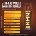 NMN Liquid Supplement NAD+ 7-in-1 Support with Aging-Supportive Resveratrol, TMG, Quercetin, CoQ10, Grapeseed, PQQ, Apigenin Cellular Energy & NAD Levels, 30 On-The-Go Packets, Grape Flavor