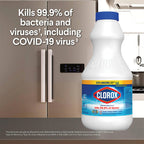 Buy now Clorox Regular Disinfecting Bleach Cleaner, 2 Pack Concentrated Liquid Bleach, Removes Mold, Mildew and Stains, Whitens, for Multi Purpose Cleaning and Laundry, 24 oz Bottles at indiglob india