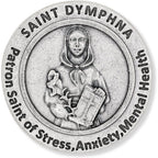 Buy now St St. Saint Dymphna Pocket Token Coin 1.2 with Prayer Catholic Patron Stress Anxiety Mental Health by Gifts Catholic, Inc. at indiglob india