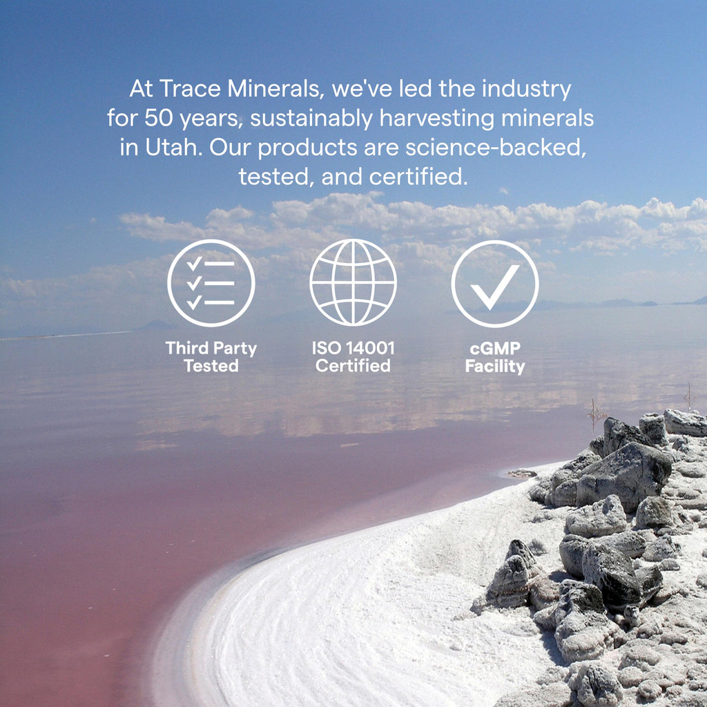 Trace Minerals Magnesium Glycinate Capsules, 120 mg, 90 Count | Chelated for high absorption, Ionic trace minerals, Gentle on stomach, Supports REM cycles