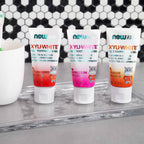 Buy now NOW Foods Solutions, XyliwhiteÆ’?â€º Toothpaste Gel for Kids, Bubblegum Splash Flavor, Kid Approved! 3-Ounce, packaging may vary at indiglob india