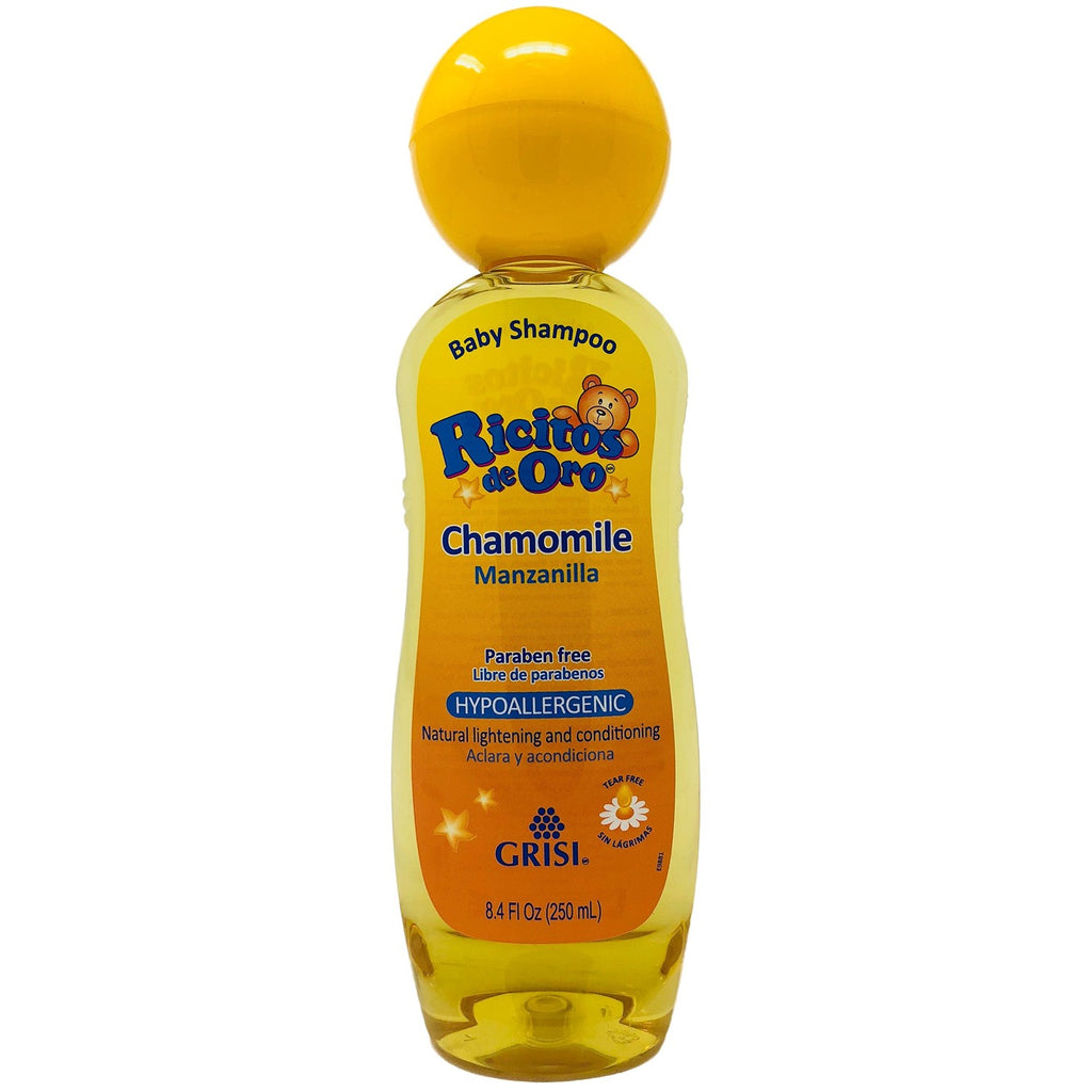 Ricitos de Oro Chamomile Baby Shampoo, Hypoallergenic Tear Free Baby Shampoo with Chamomille Extract; 8.4 Fl Oz