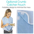 Buy now Vive Adult Bibs - Waterproof Apron Set for Men, Women for Eating with Adjustable Strap - Washable Reusable Large Terry Cloth at indiglob india