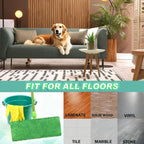 6-Pack Reusable Coral Fleece Mop Pads Washable Wet Mopping Cloths and Dry Sweeping Cloths for Swiffer Sweeper – Washable Wet & Dry Microfiber Pads for Surface/Hardwood Floor Cleaning, Tile & More.