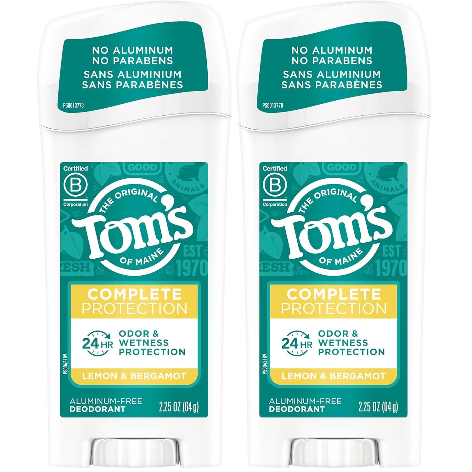 Buy now Tom's of Maine Long-Lasting Aluminum-Free Natural Deodorant for Women, Tea Tree, 2.25 oz (Pack of 3) (Packaging May Vary) 2.25 Ounce (Pack of 2) Lemon & Bergamot at indiglob india