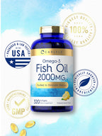 Carlyle Fish Oil Omega 3 Supplements | 2000mg | 320 Softgels | EPA & DHA