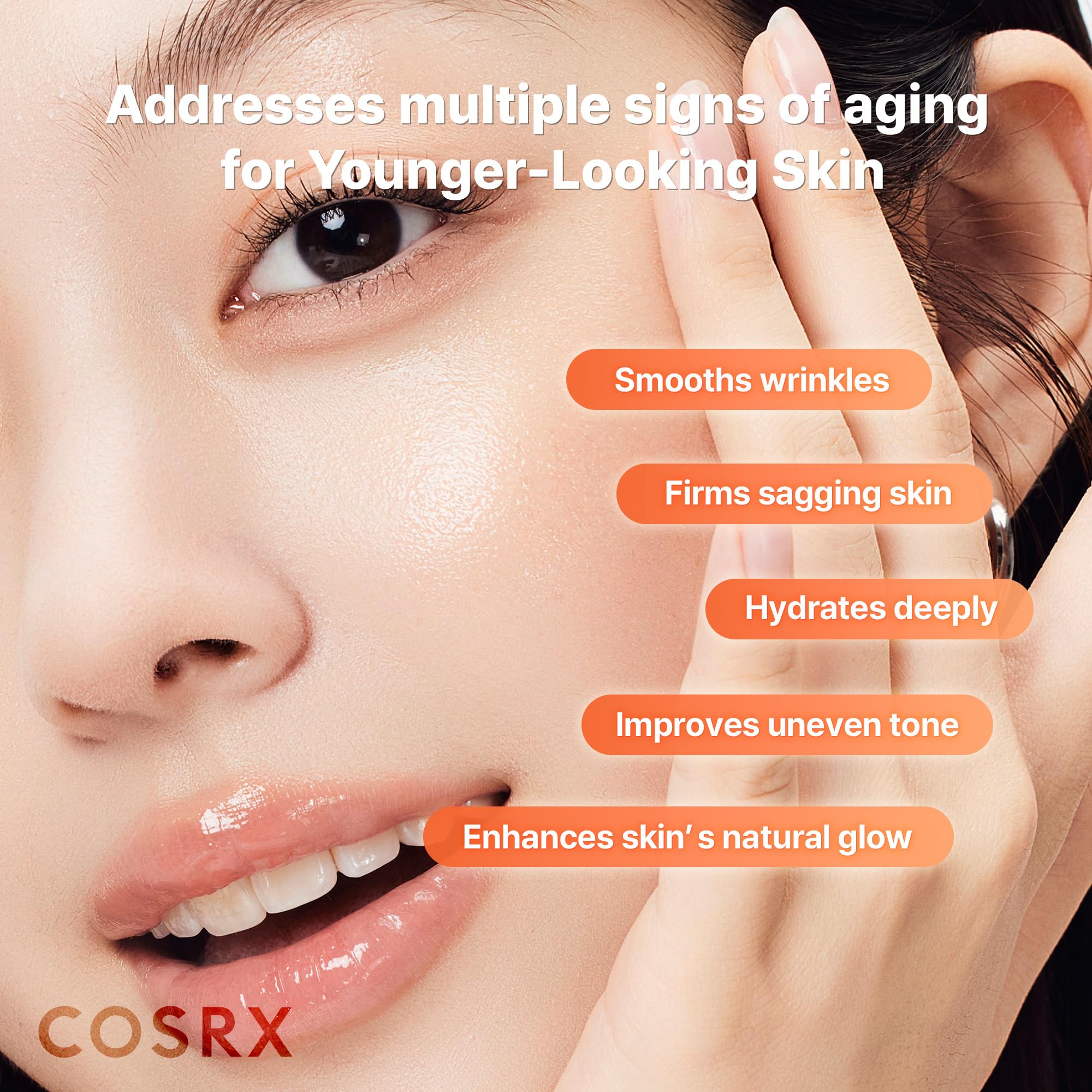 COSRX 5 PDRN Hyaluronic Hydrogel Face Mask, Glass Skin Glow, 34g x 3EA | Overnight Firming, Plumping Care with Salmon DNA, Centella, Travel Essential, Korean Skin Care, Dewy Radiance