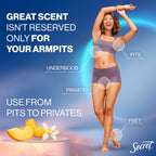 Secret Whole Body Deodorant Cream for Women, Travel Size, Peach & Vanilla Blossom Scent, Aluminum Free Deodorant, 72 HR Odor Protection, 0.8 oz (Pack of 2)