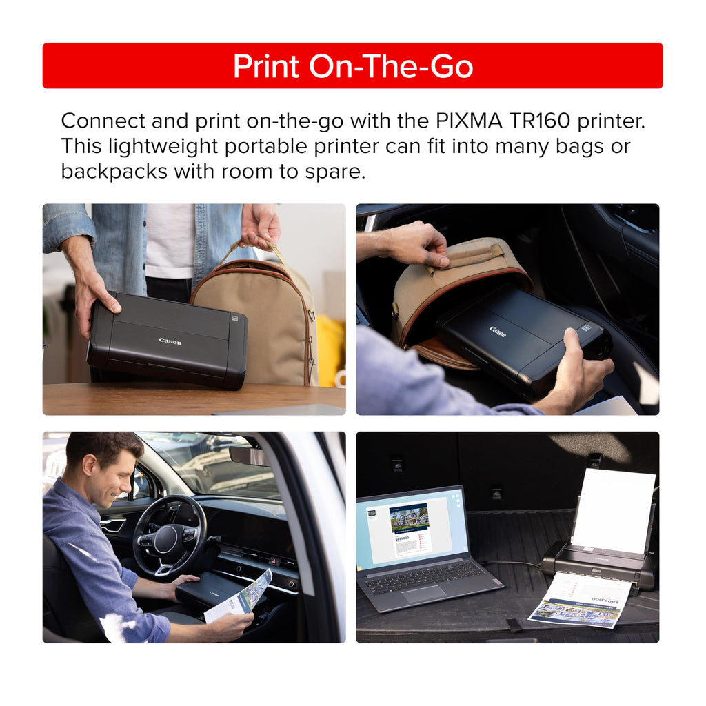Canon PIXMA TR160 Color Wireless Portable Printer