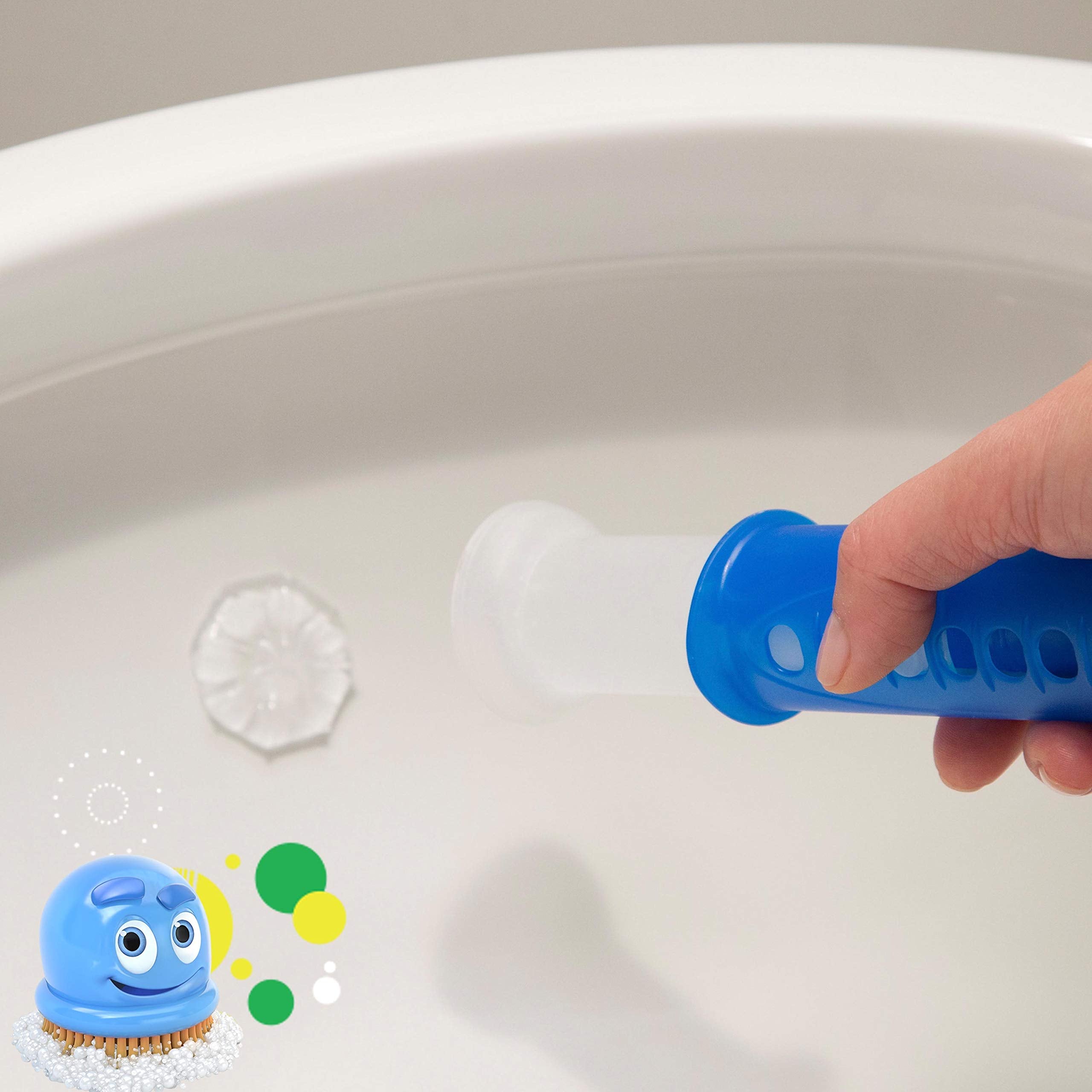 Buy now Scrubbing Bubbles Fresh Gel Toilet Bowl Cleaning Stamps, Helps Keep Toilet Clean and Helps Prevent Limescale & Rings, Rainshower Scent, 1 Dispenser with 24 Fresh Gel Stamps at indiglob india