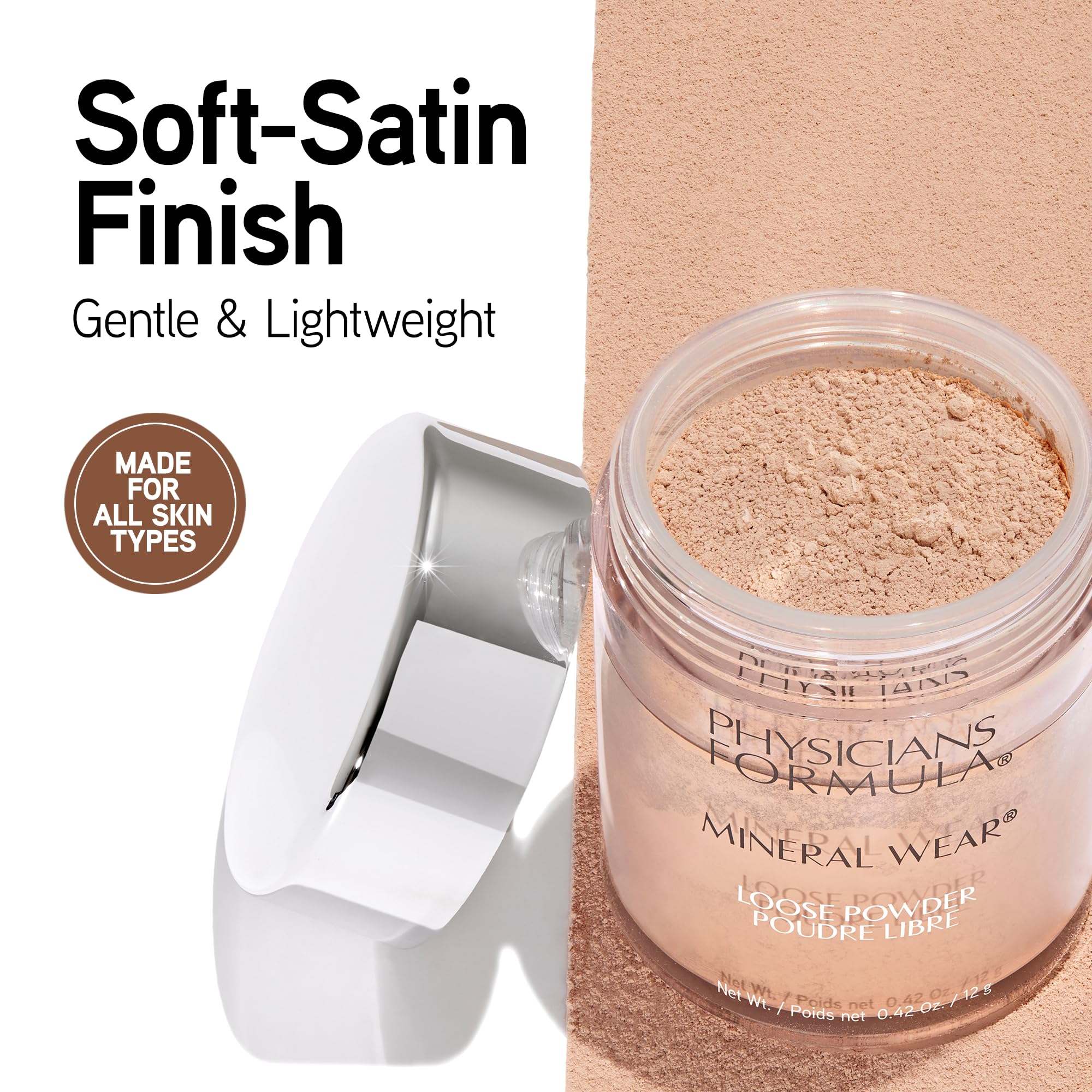 Physicians Formula Mineral Wear Talc-Free Loose Powder Creamy Natural, Dermatologist Tested, Clinically Tested