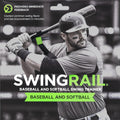 SWINGRAIL Baseball/Softball Hitting Trainer – Swing Trainer Aid for Batting & Hitting Practice – Baseball Training Equipment to Improve Bat Speed, Swing Mechanics, Contact & Timing – For Ages 9 and Up