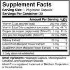 Visigard Natural Eye and Vision Support Supplement, Vegan, Gluten-Free