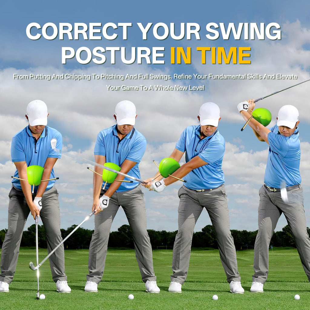 The Connector Golf Training Aid in Improving Hand Positioning, Golf Swing Trainers Aid for Posture Correction Practice.Golf Swing Trainers Are Suitable for Golfers at All Levels,From Beginners To Pros