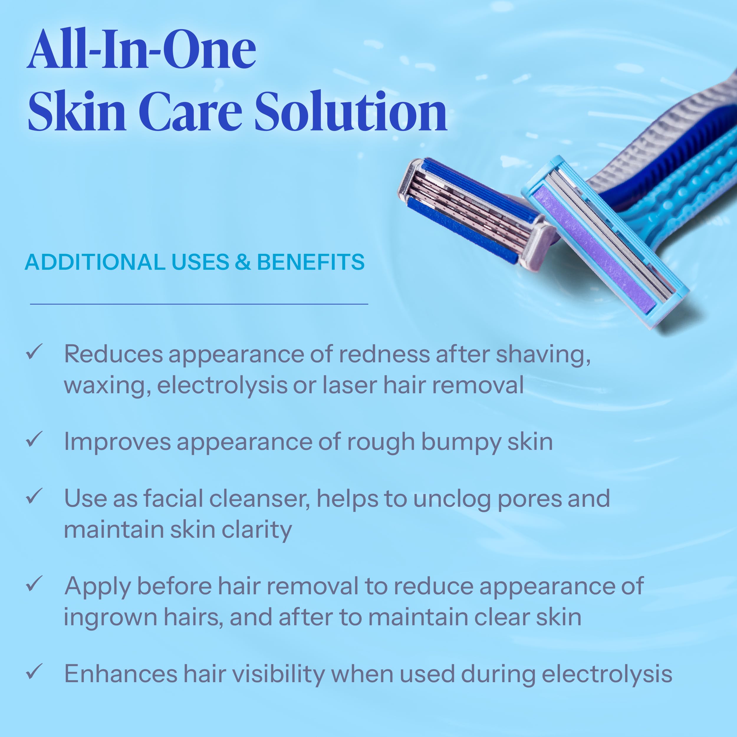 Tend Skin Solution for Razor Bumps and Ingrown Hair, 4 Oz | Solution for Unsightly Razor Burns, Post Shaving and Waxing Toner, Deodorant, Made in USA