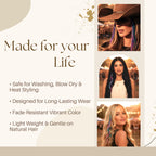 Explore 21 natural color hair extensions, safe for styling and gentle on hair. Order online for quick delivery in India.