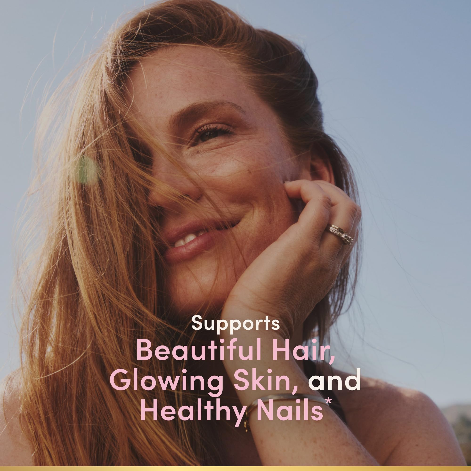 Nature's Bounty Optimal Solutions Hair, Skin & Nails Formula, 20 Servings | With 3,000 mcg Biotin, 60 Coated Caplets