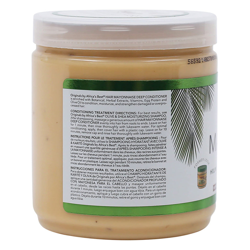 Buy now Originals By Africa's Best Hair Mayonnaise Conditioner – 2 Pack (15 oz Jars) – Enriched with Herbal Extracts, Egg Protein & Olive Oil for Deep Conditioning & Repair at indiglob india