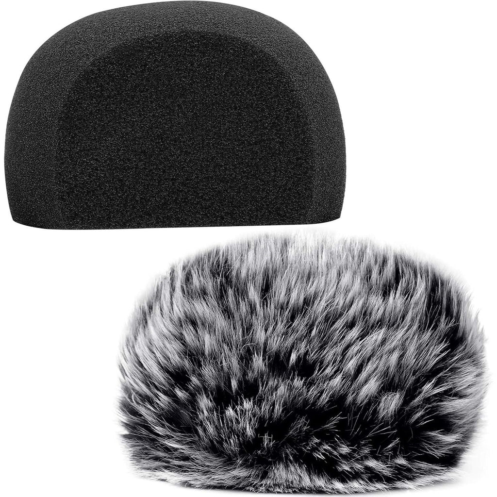 Buy now ChromLives Windscreen Microphone Wind Muff, Foam Wind Screen Wind Cover Compatible with Zoom H5 H6 Portable Handy Recorder Furry & Foam 2Pack at indiglob india